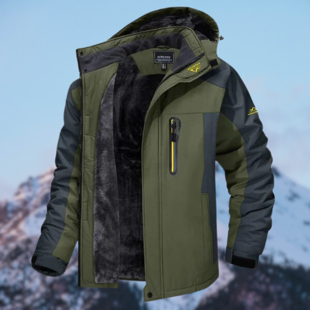Mens Waterproof Winter Jacket Insulated Warm Fit - BritishMode
