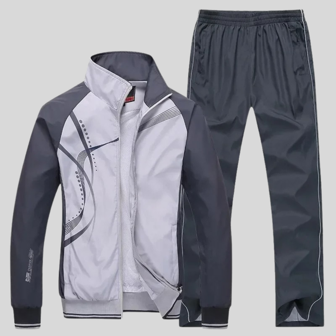 Unisex Athletic Fitness Set Breathable Stretch Fabric