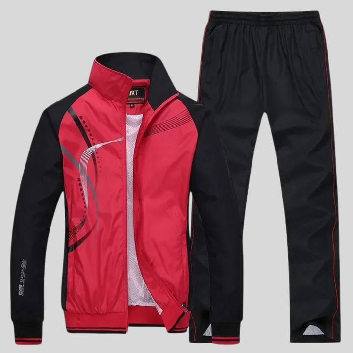 Unisex Athletic Fitness Set Breathable Stretch Fabric