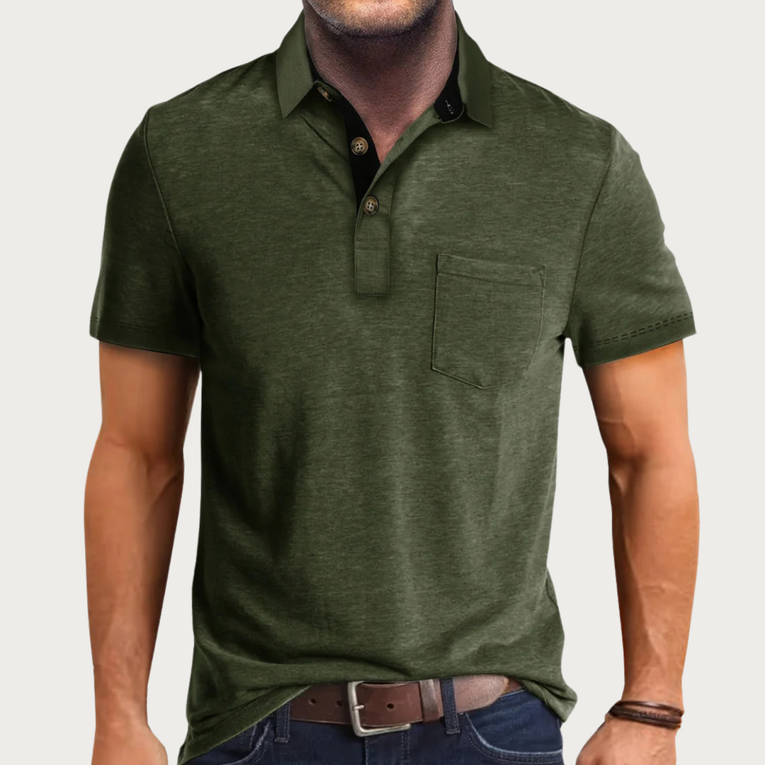Mens Casual Polo Shirt Classic Fit