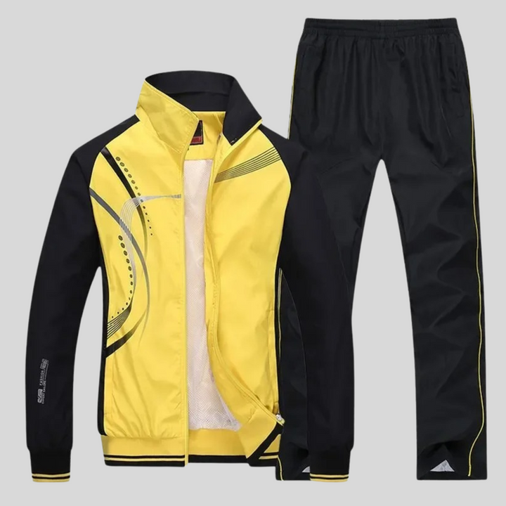 Unisex Athletic Fitness Set Breathable Stretch Fabric