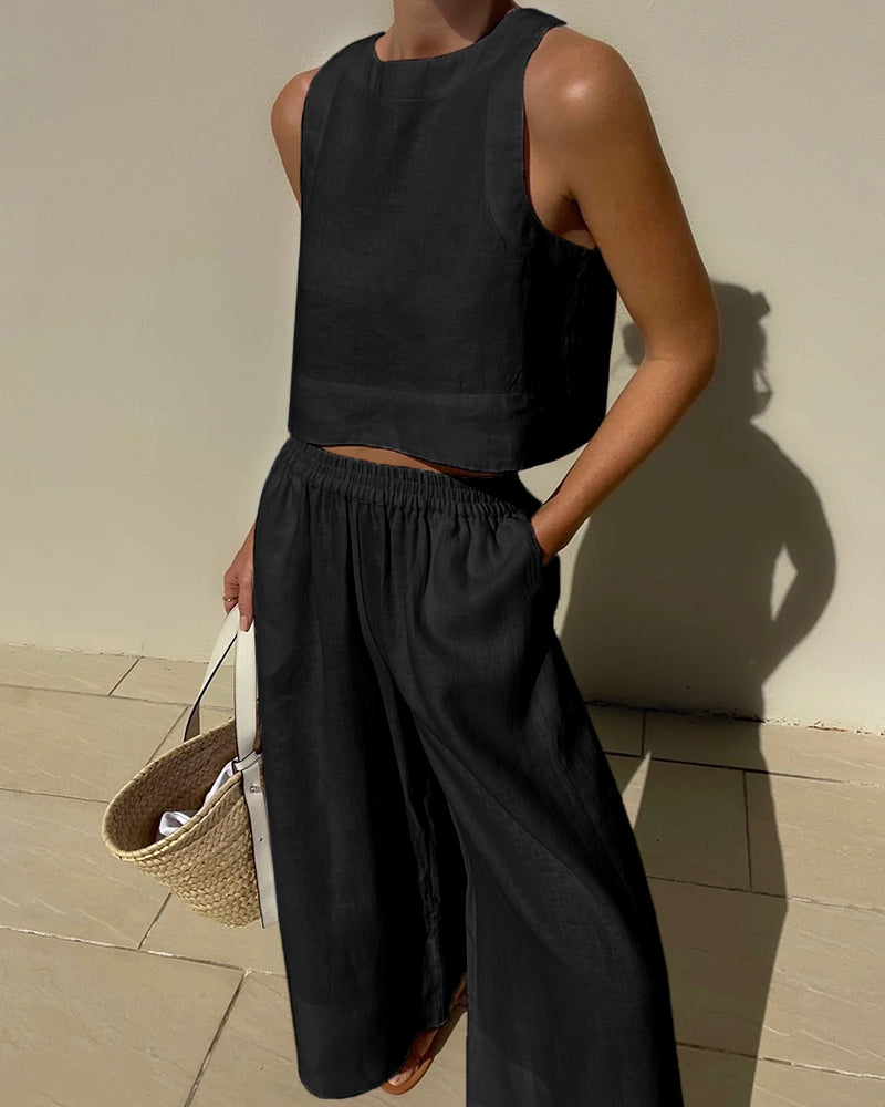 Womens Two-Piece Outfit Lightweight Relaxed Fit