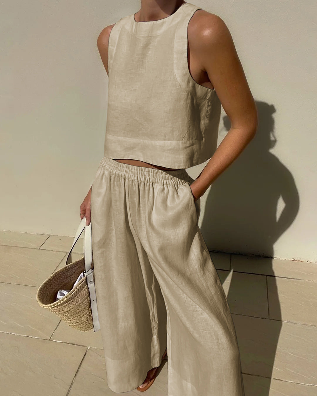 Womens Two-Piece Outfit Lightweight Relaxed Fit