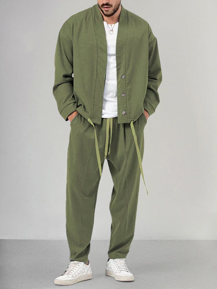 Mens Casual Pants Set Relaxed Fit - BritishMode