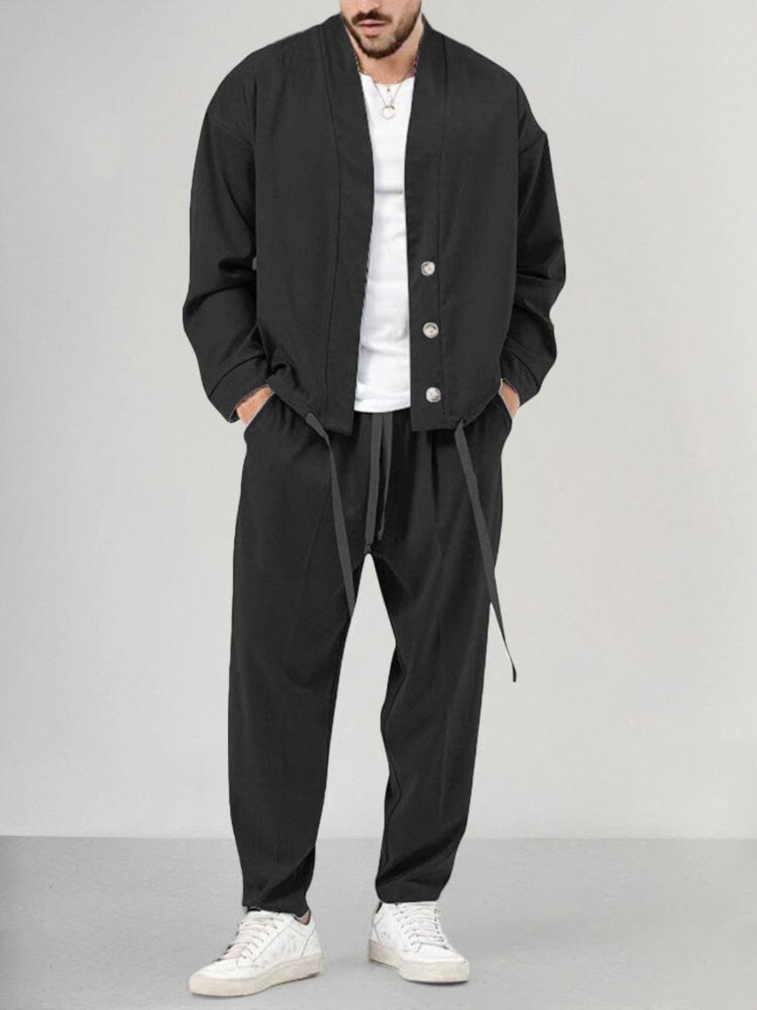 Mens Winter Outfit Set Cozy Fit