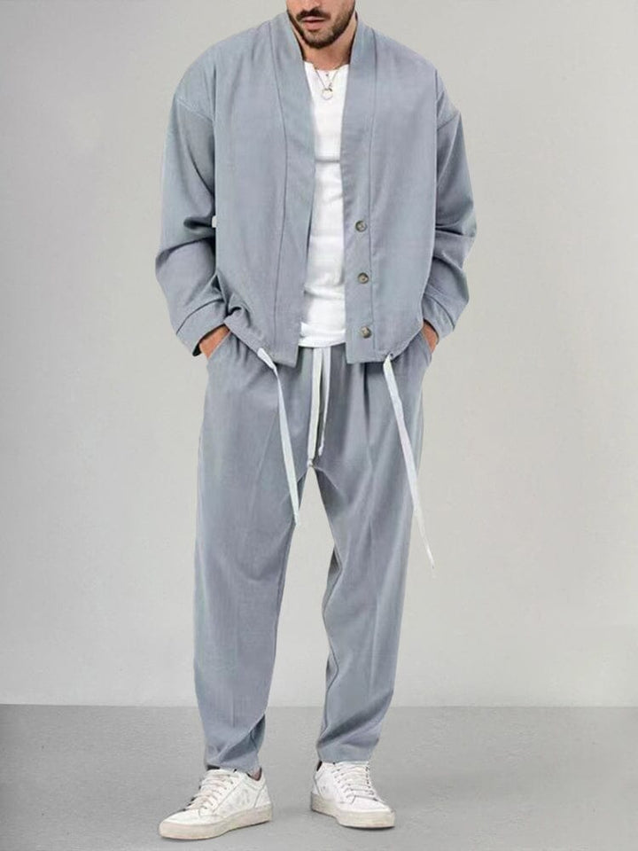 Mens Casual Pants Set Relaxed Fit