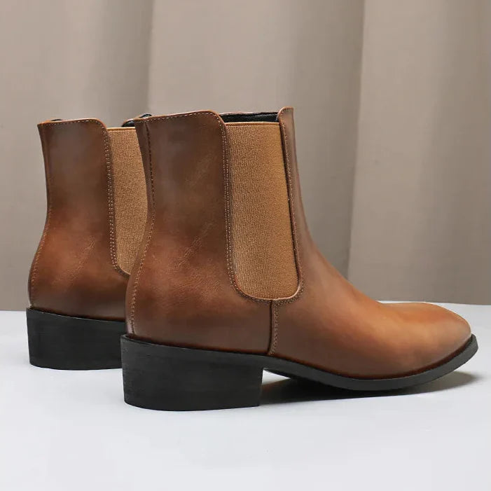 Mens Chelsea Boots Leather Ankle Fit