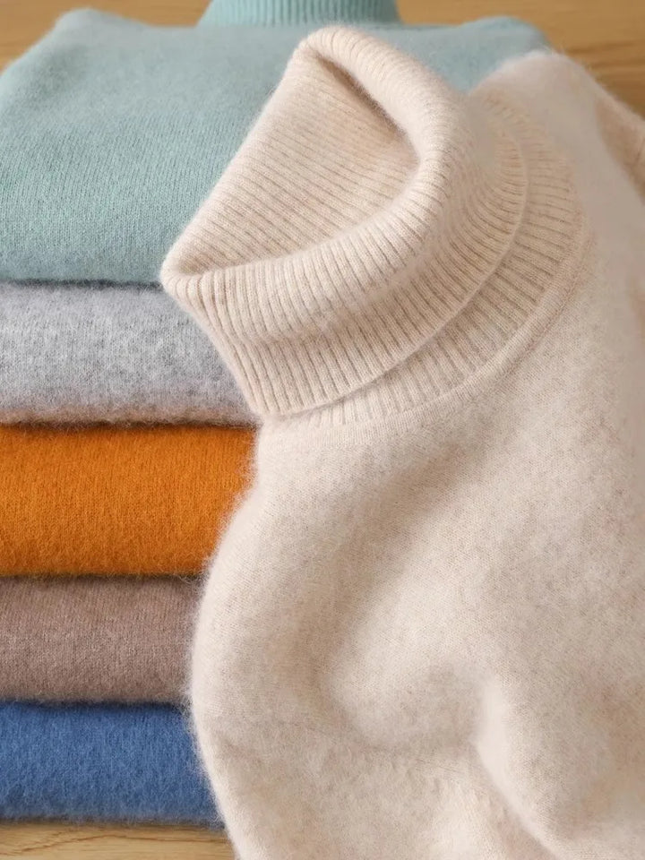 Mens Cashmere Crew Neck Sweater Soft Fit - BritishMode