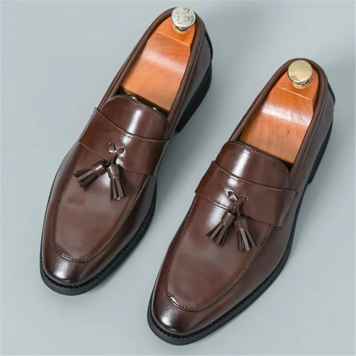 Mens Leather Loafer Slip-On