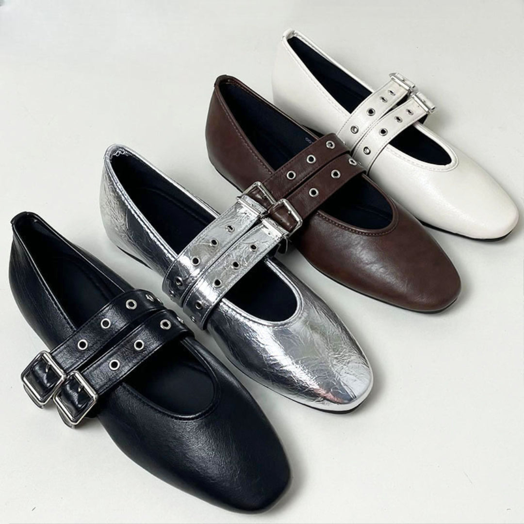 Womens Mary Jane Flats Classic Comfort