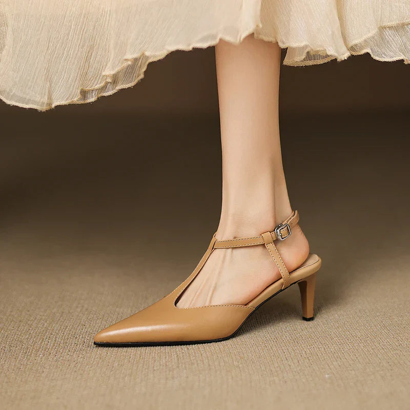 Womens Heels Genuine Leather Classic Fit