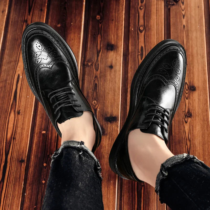 Mens Leather Shoes Genuine Leather