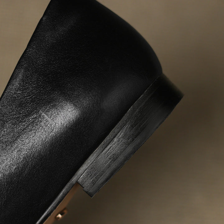 Womens Flats Genuine Leather Slip-On