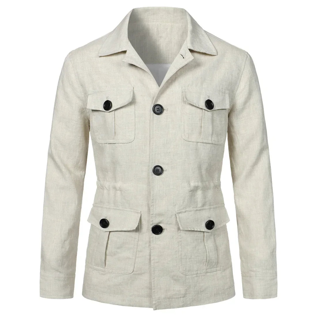 Mens Safari Jacket Cotton Classic Fit