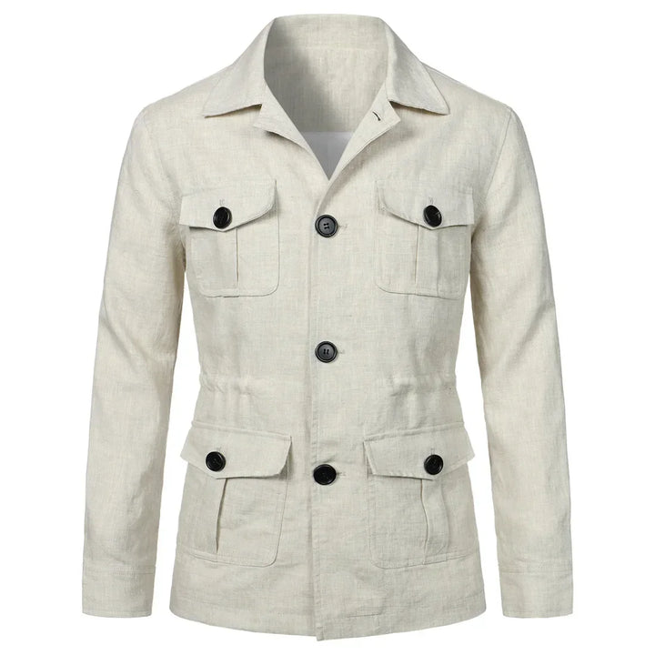 Mens Safari Jacket Cotton Classic Fit