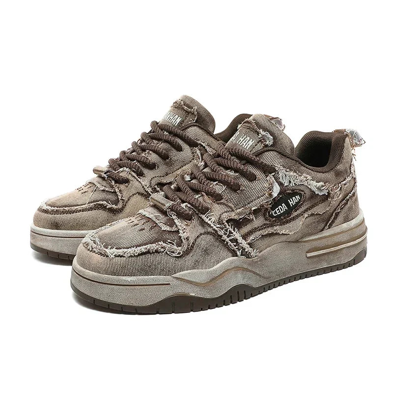 Mens Skate Shoes Denim Casual Fit
