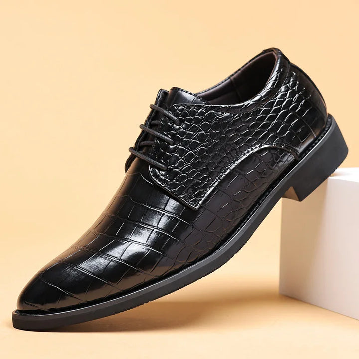 Mens Derby Shoes Leather Classic Fit