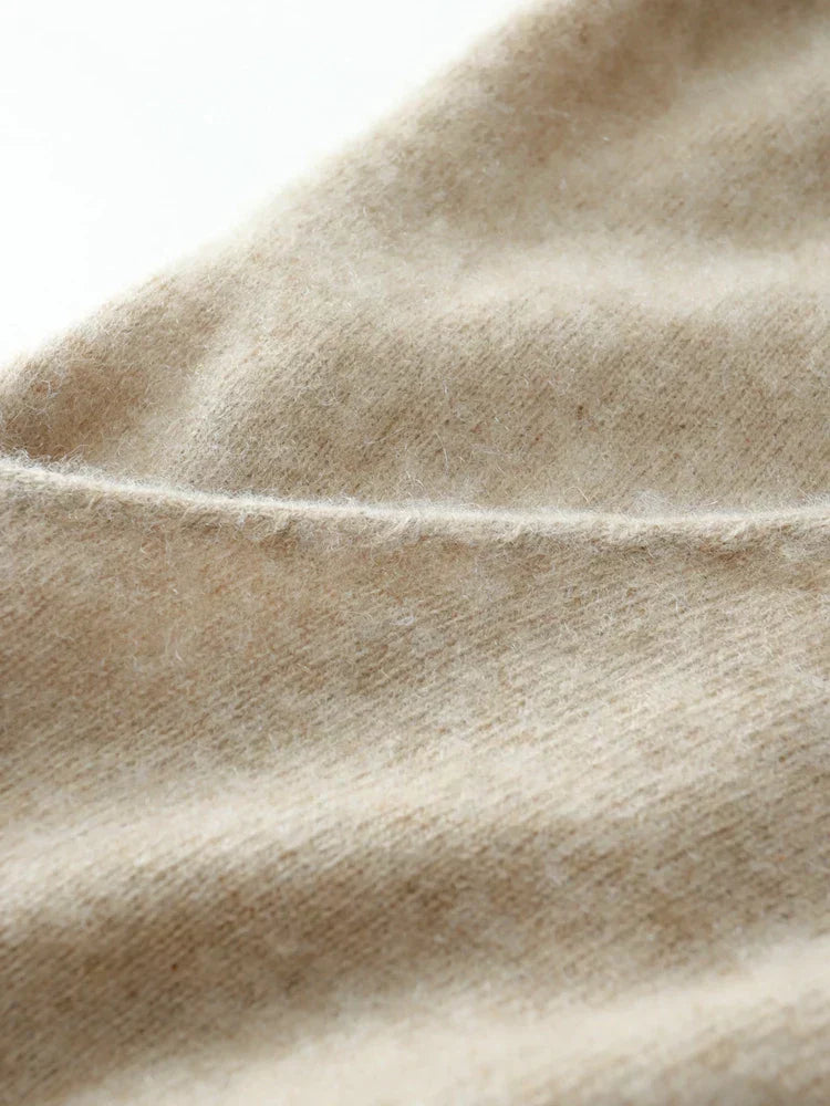 Womens Cashmere Wrap Sweater Soft Knit Crossover Style