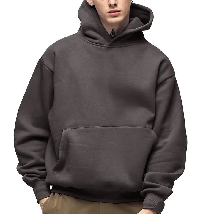 Mens Hoodie Cotton Blend Comfortable Fit Sweatshirt - BritishMode