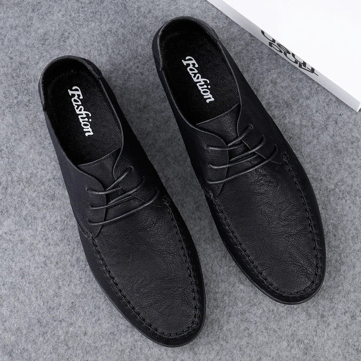 Mens Casual Leather Moccasin Shoes