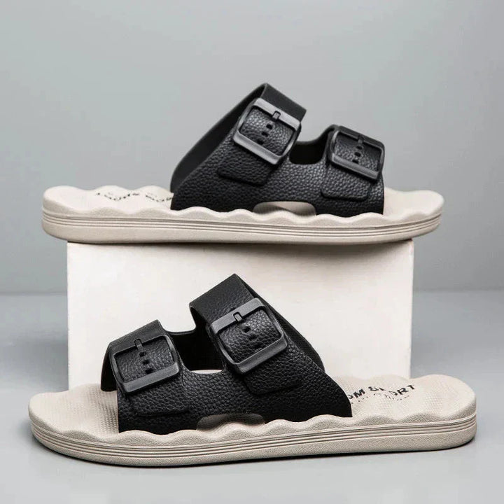 Unisex Adjustable Dual-Strap Sandals with Ergonomic Sole - BritishMode