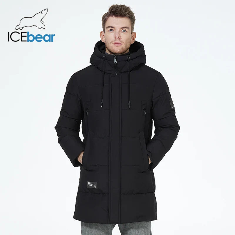 Mens Puffer Parka Jacket Water-Resistant Warm Fit - BritishMode