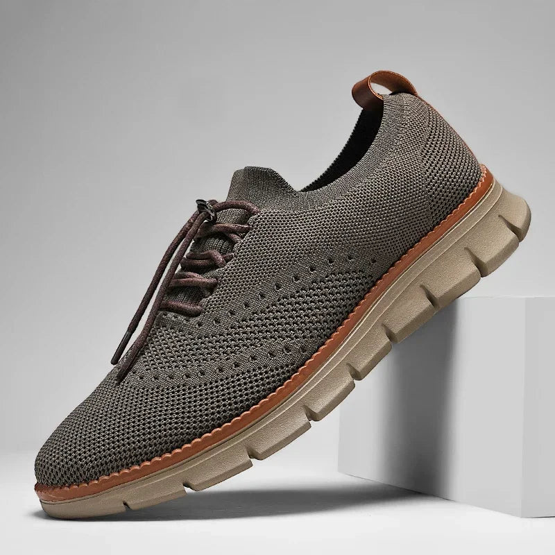 Unisex Sneakers Casual Lace-Up Design - BritishMode