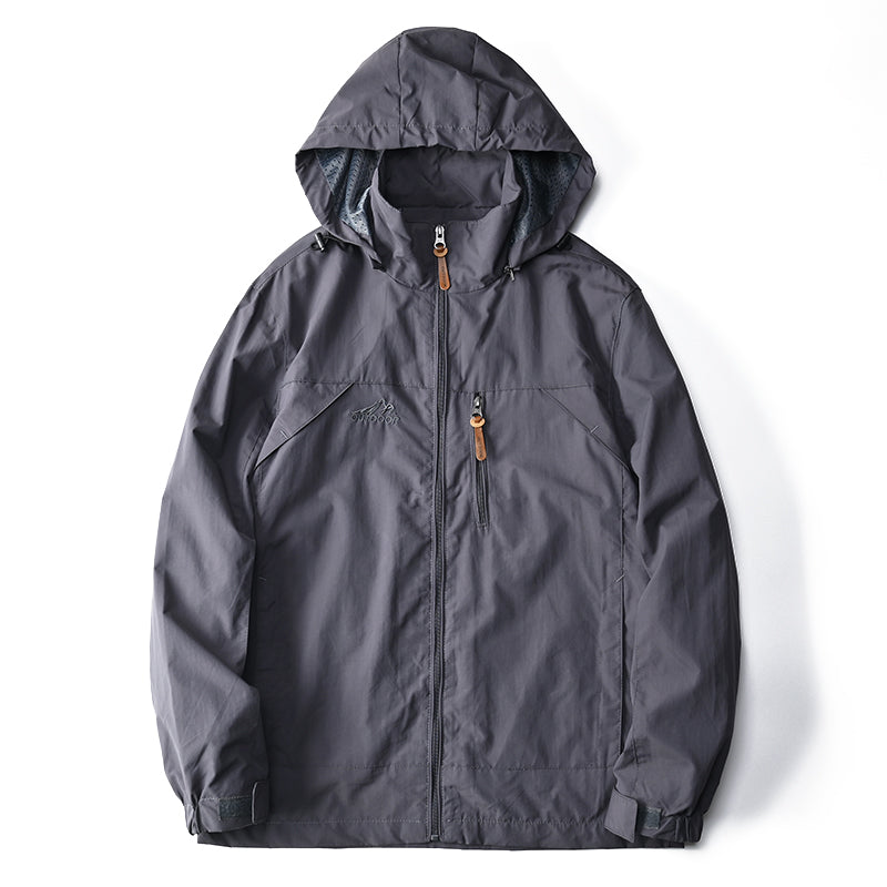 Unisex Jacket Lightweight Water-Resistant Casual Fit