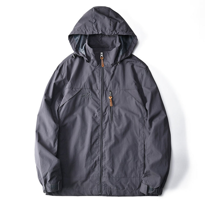 Unisex Jacket Lightweight Water-Resistant Casual Fit