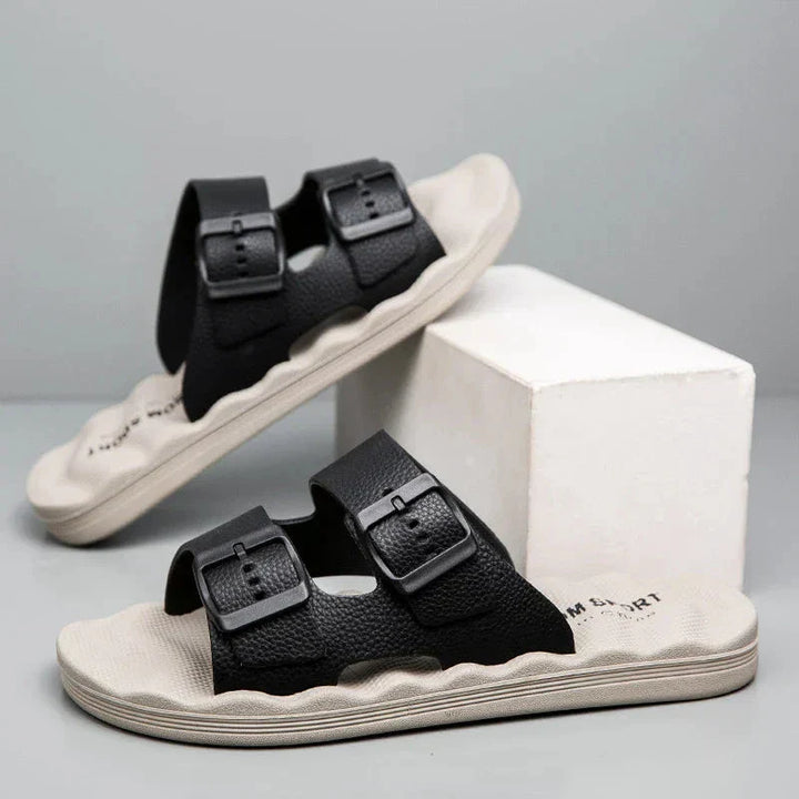 Unisex Adjustable Dual-Strap Sandals with Ergonomic Sole