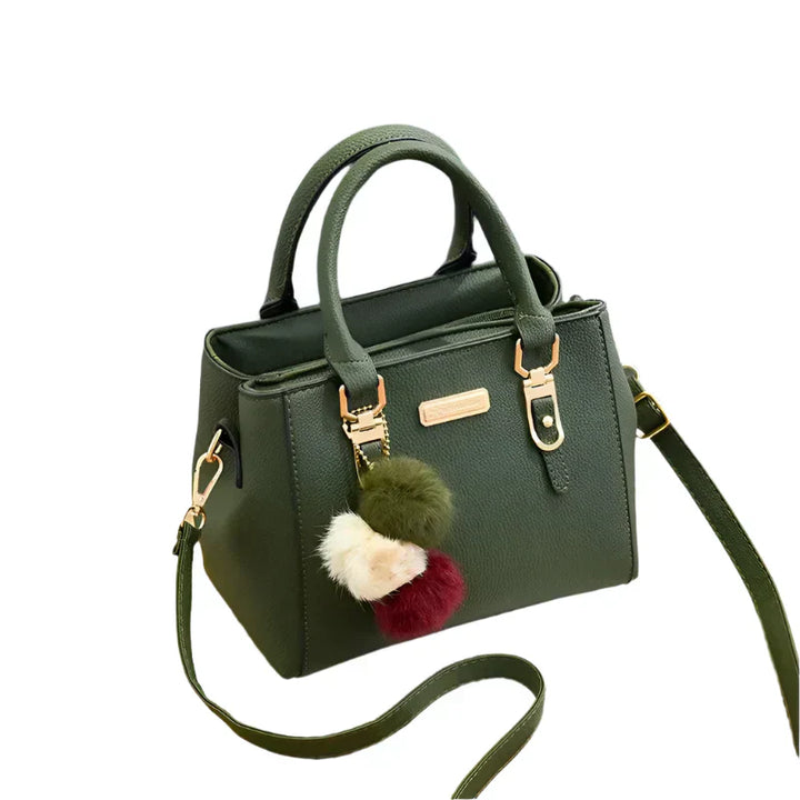 Womens Shoulder Bag Vegan Leather Structured Fit