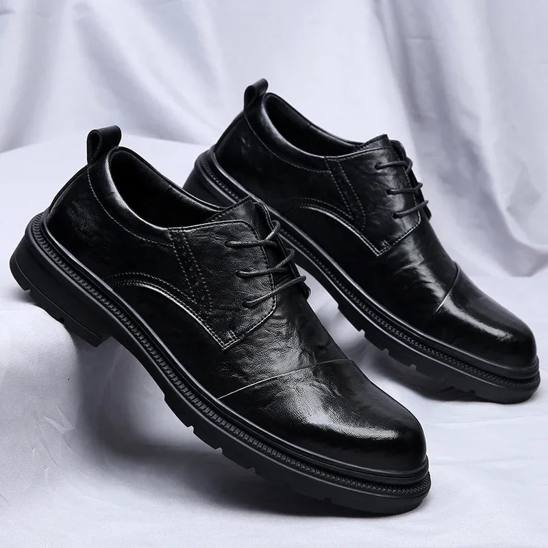 Mens Leather Shoes Genuine Leather