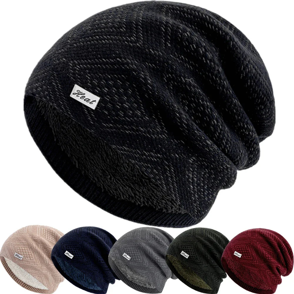 Womens Cable Knit Slouch Beanie Warm Fit - BritishMode