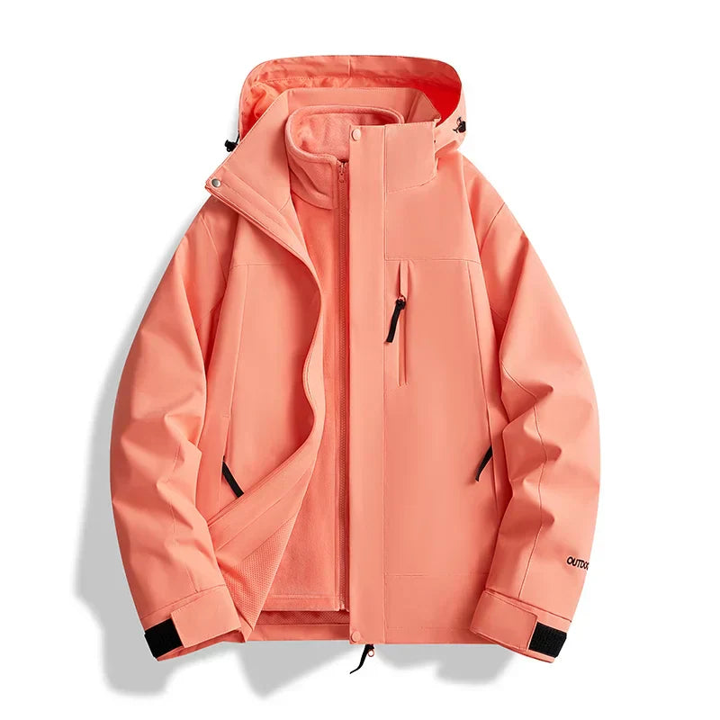 Unisex Ski Jacket with Hood Insulated Weatherproof - BritishMode