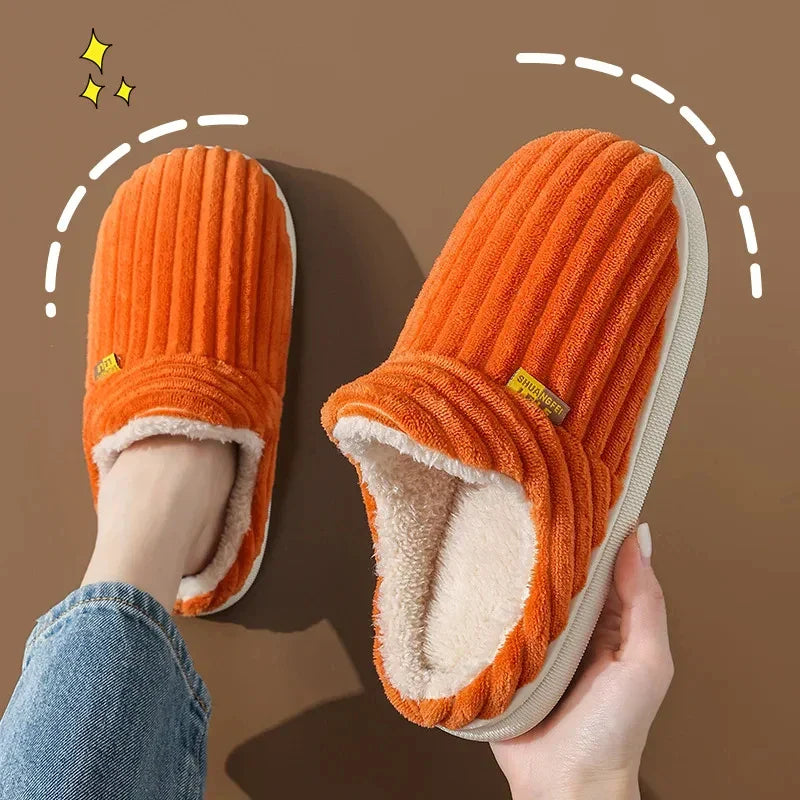 Womens Faux Fur Slide Slippers Soft Warm Indoor Shoes