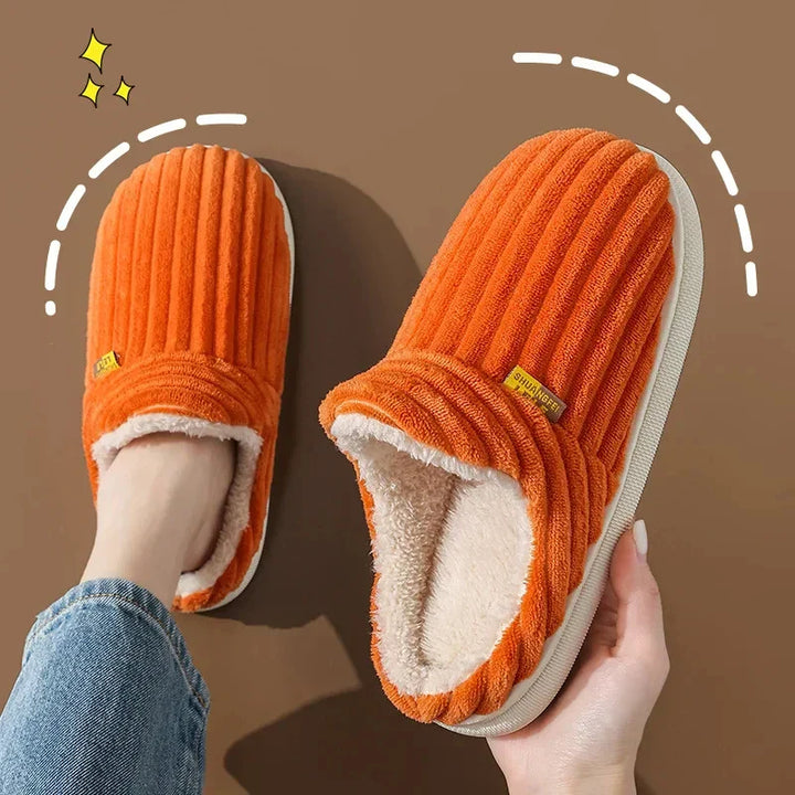 Womens Faux Fur Slide Slippers Soft Warm Indoor Shoes