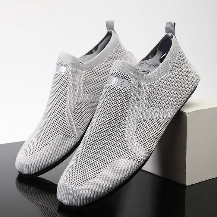 Mens Loafers Mesh Upper Slip-On