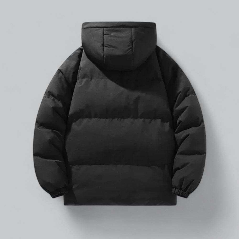 Mens Down Jacket Water-Repellent Hooded Puffer Parka