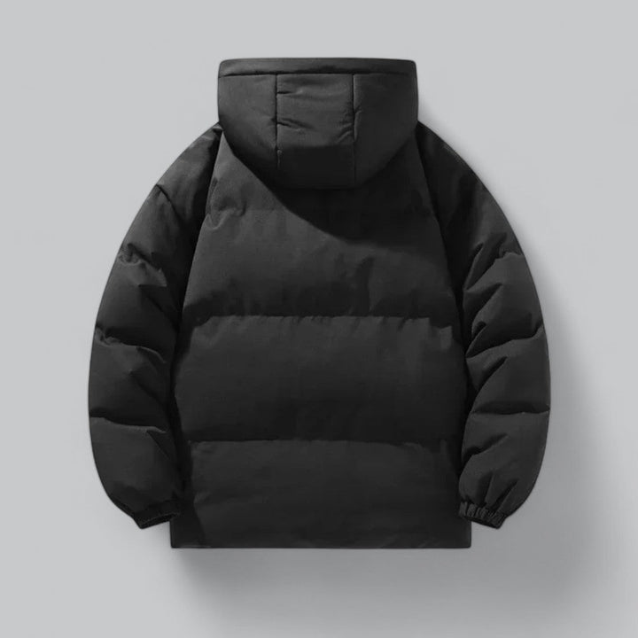 Mens Down Jacket Water-Repellent Hooded Puffer Parka