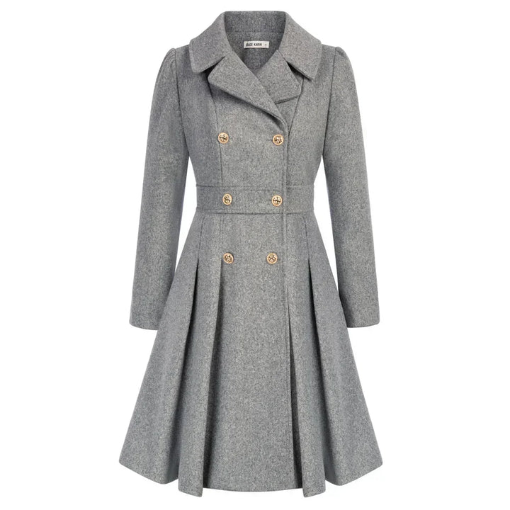 Womens Wool Peacoat A-Line Stylish Fit