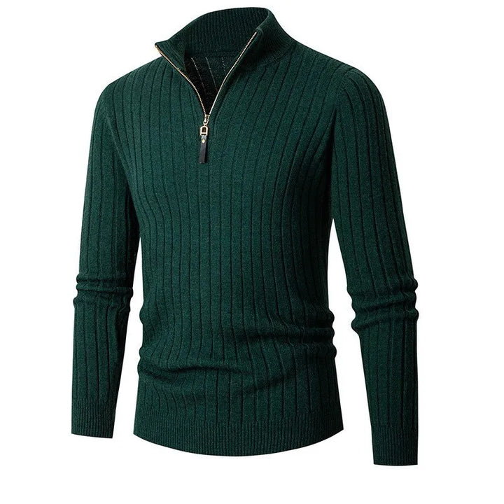 Mens Half-Zip Sweater Knit Casual Fit