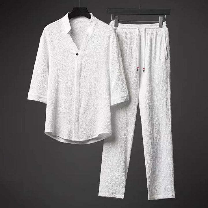 Womens Casual Lounge Set Long Sleeve Top Relaxed Fit - BritishMode