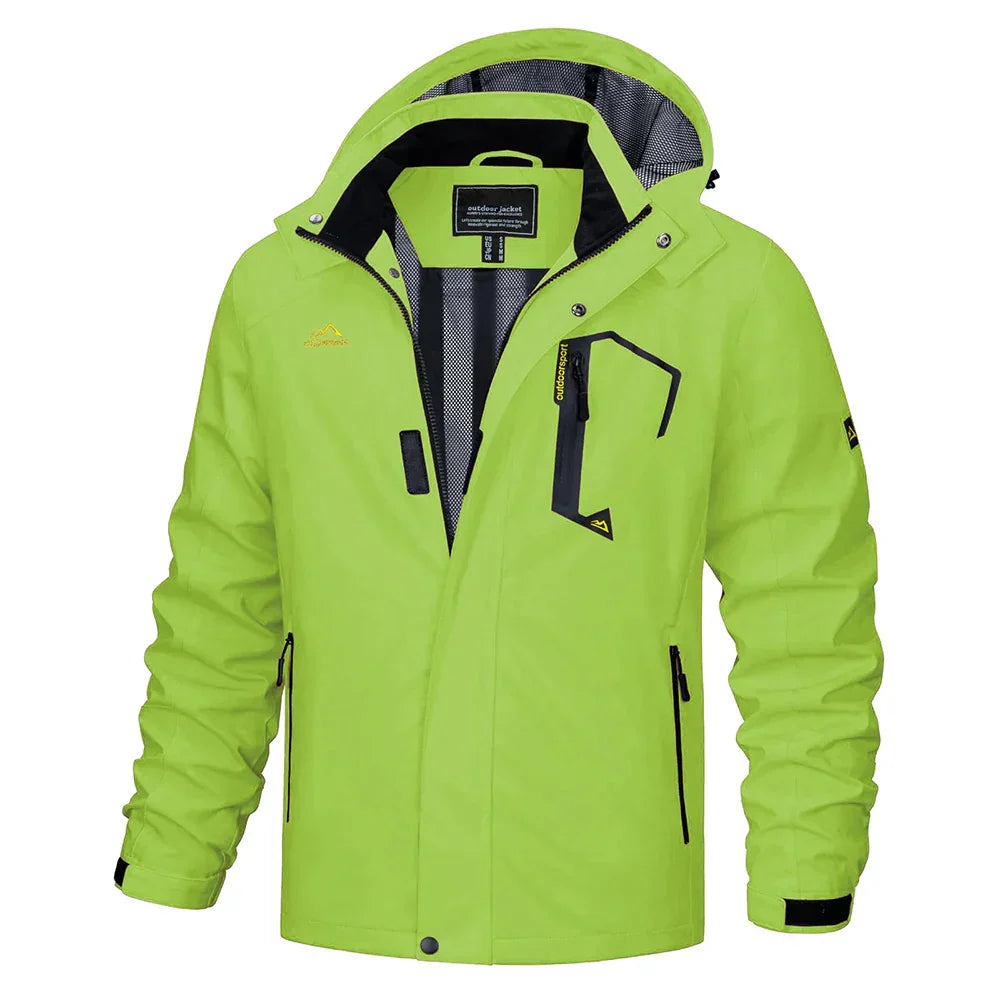 Mens Windbreaker Jacket Waterproof Breathable Lightweight