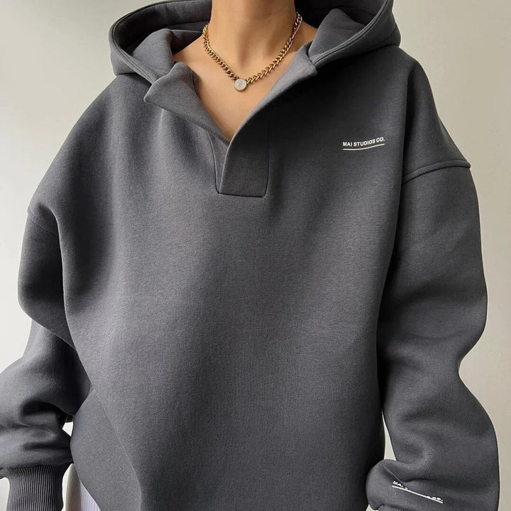 Womens Oversized Hoodie Comfortable Fit Dropped Shoulders