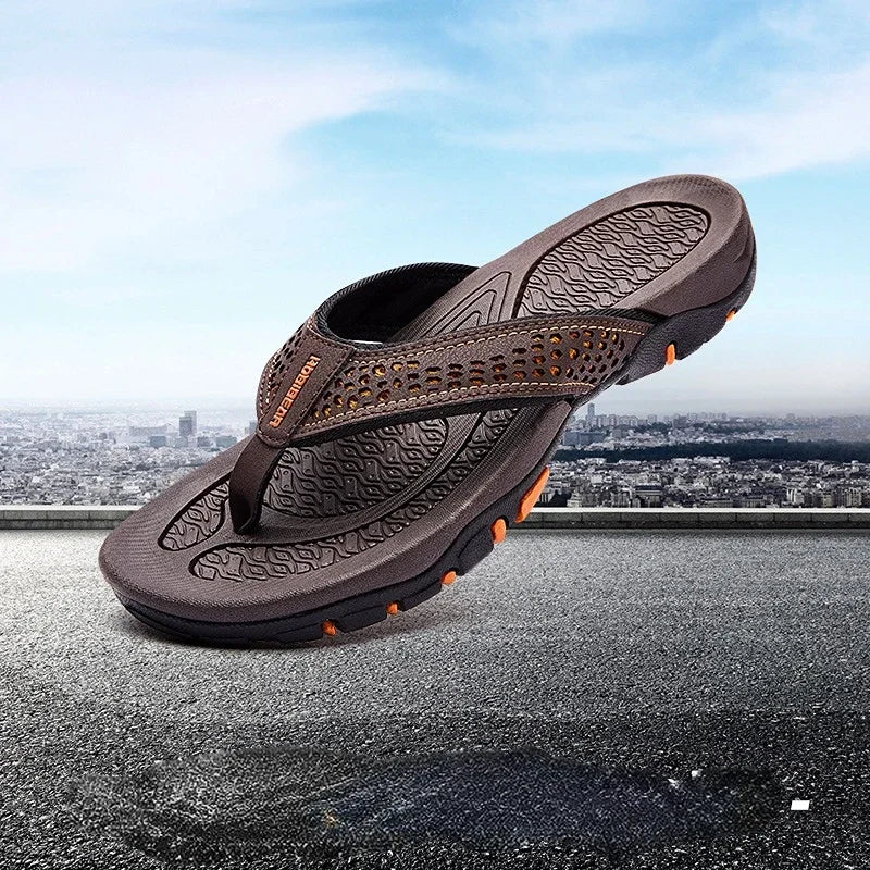 Mens Flip Flops Waterproof Breathable Summer Beach Shoes - BritishMode