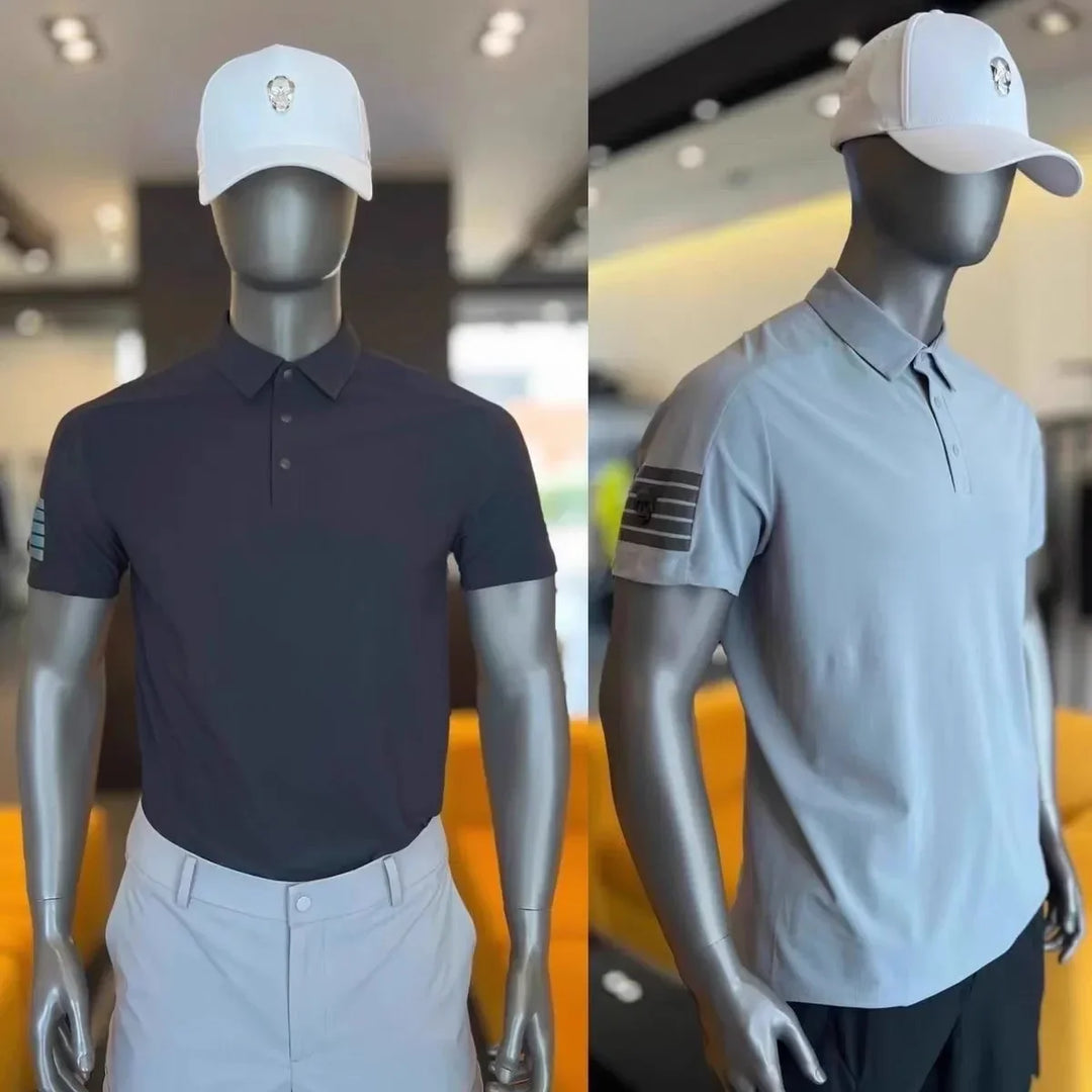 Mens Polo Shirt Cotton Casual Short Sleeve - BritishMode