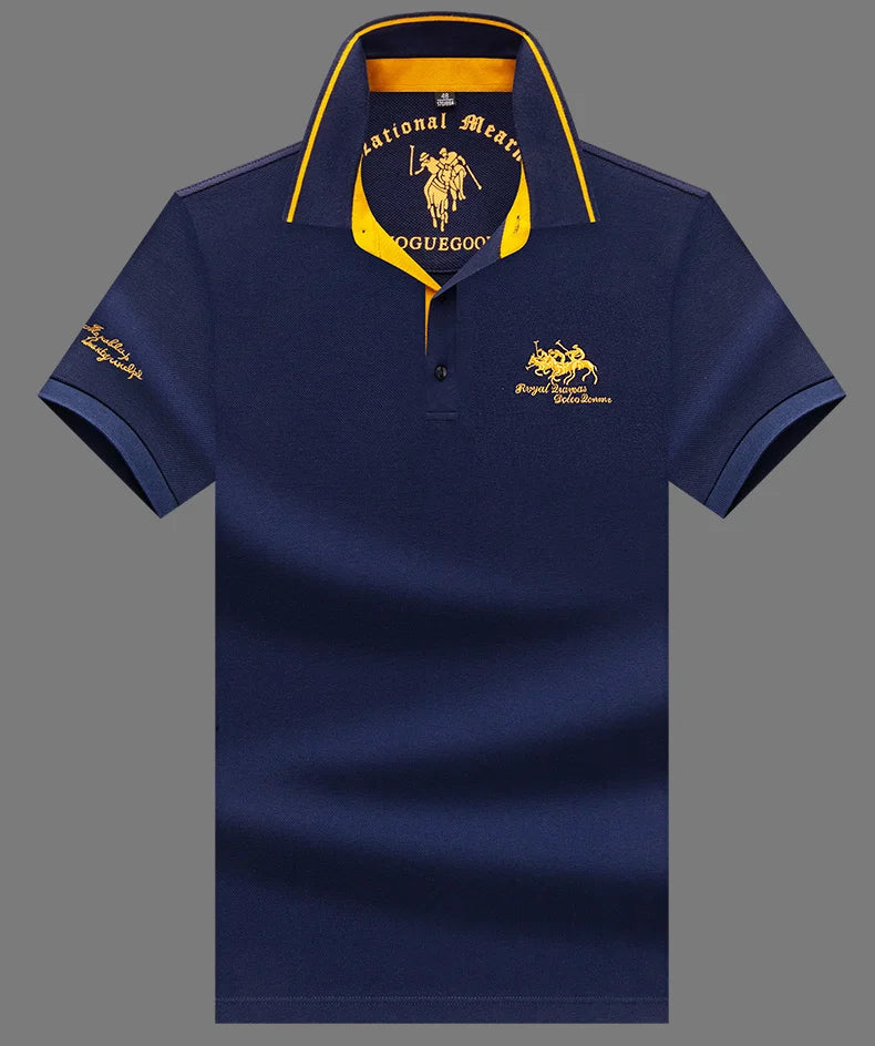 Mens Polo Shirt Cotton Classic Fit Smart Casual