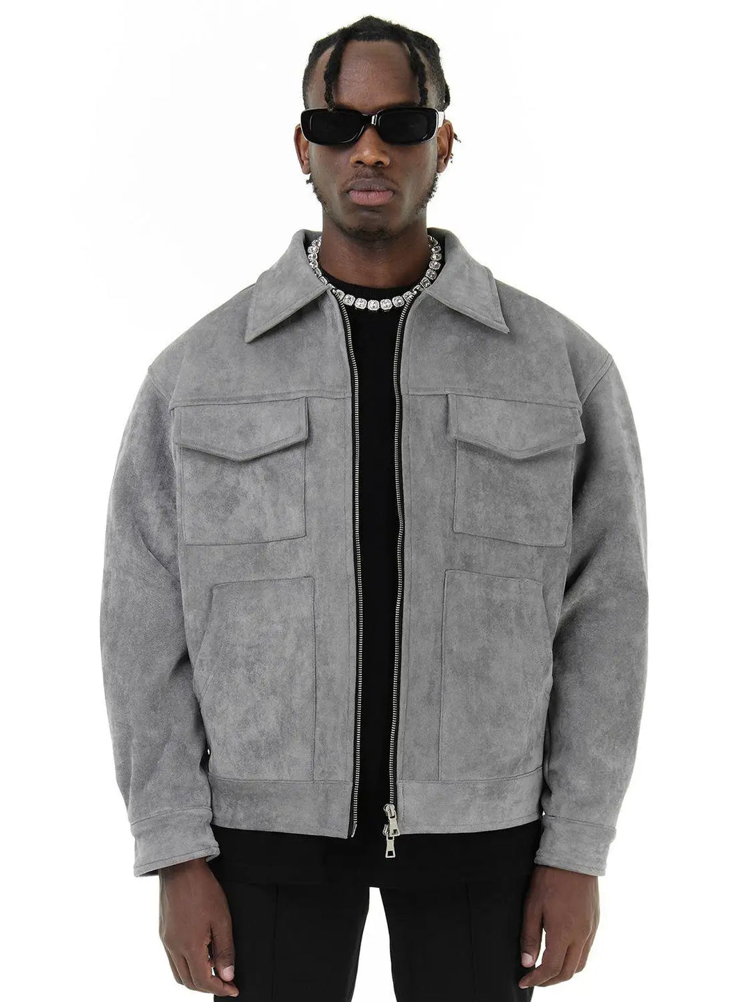Mens Suede Jacket Stylish Comfortable Fit