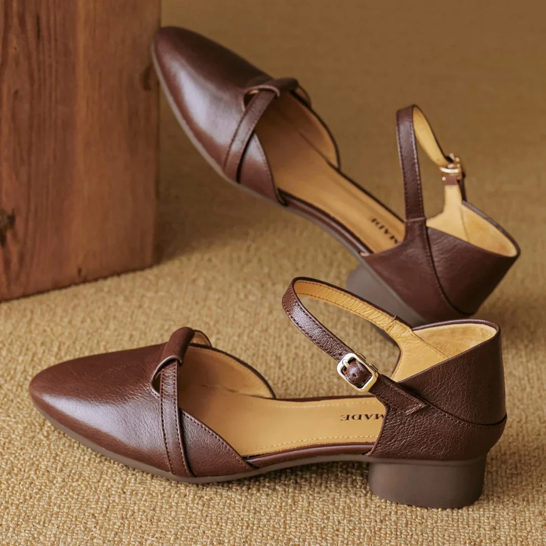 Womens Heels Genuine Leather Classic Fit