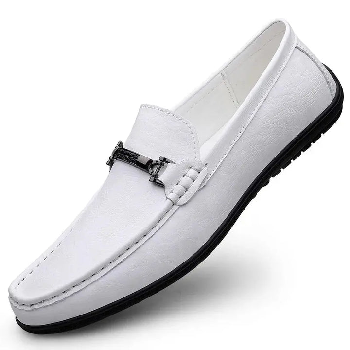Mens Leather Loafers Classic Style with Modern Detail